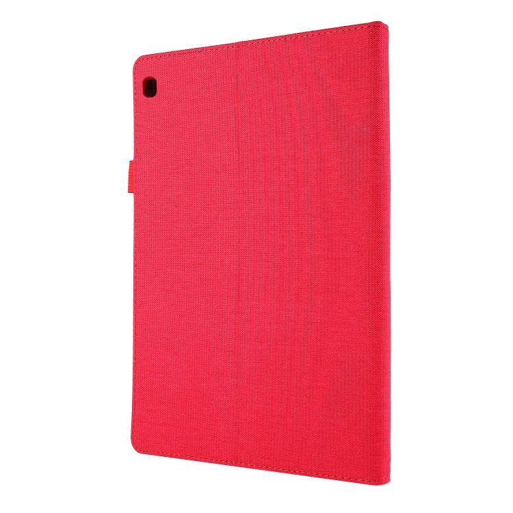 For Lenovo Tab M10 Horizontal Flip TPU + Fabric PU Leather Protective Case with Name Card Clip