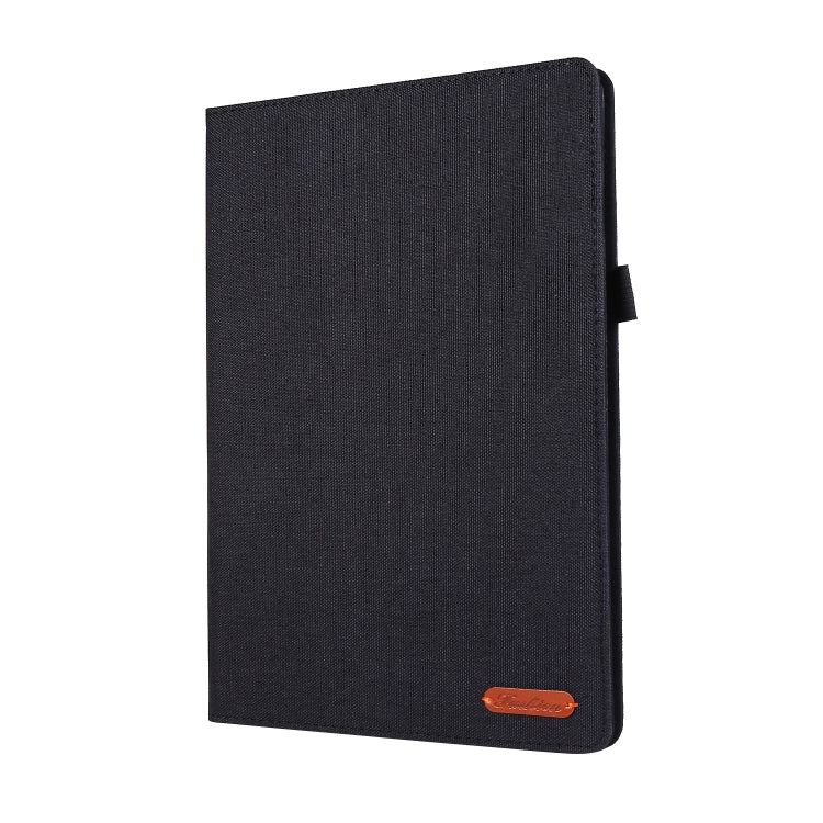 For Lenovo Tab P10 Horizontal Flip TPU + Fabric PU Leather Protective Case with Name Card Clip