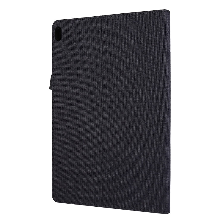 For Lenovo Tab P10 Horizontal Flip TPU + Fabric PU Leather Protective Case with Name Card Clip