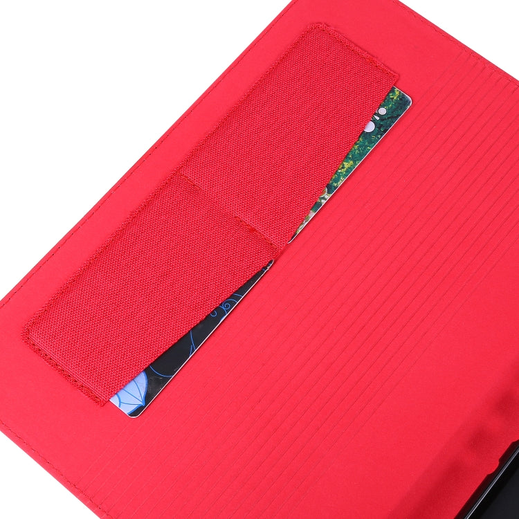 For Lenovo Tab P10 Horizontal Flip TPU + Fabric PU Leather Protective Case with Name Card Clip