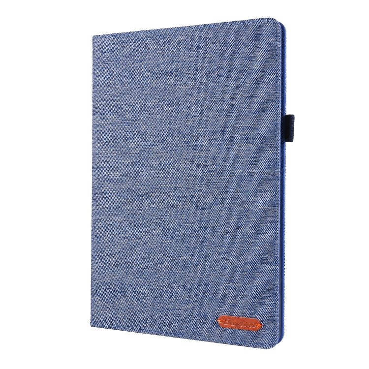 For Lenovo Tab P10 Horizontal Flip TPU + Fabric PU Leather Protective Case with Name Card Clip