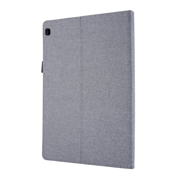 For Lenovo Tab P10 Horizontal Flip TPU + Fabric PU Leather Protective Case with Name Card Clip