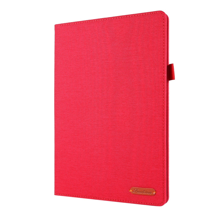 For Lenovo Tab P10 Horizontal Flip TPU + Fabric PU Leather Protective Case with Name Card Clip