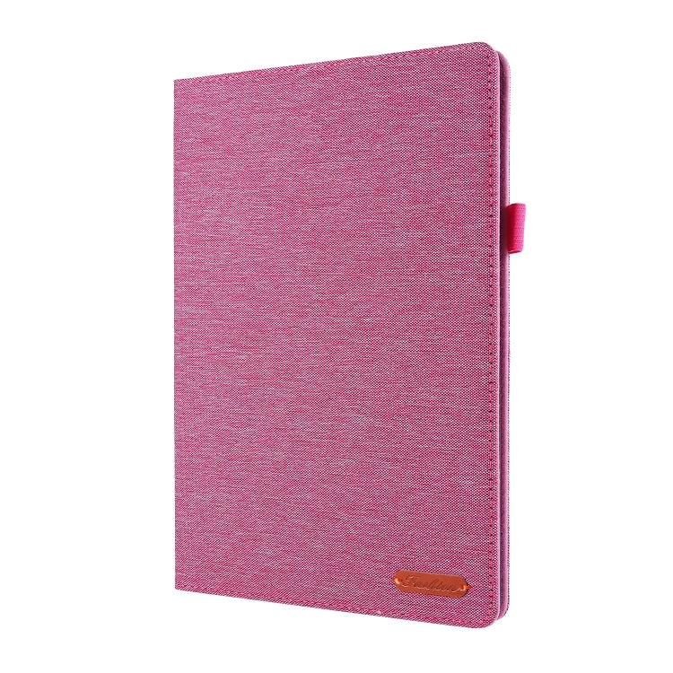 For Lenovo Tab P10 Horizontal Flip TPU + Fabric PU Leather Protective Case with Name Card Clip
