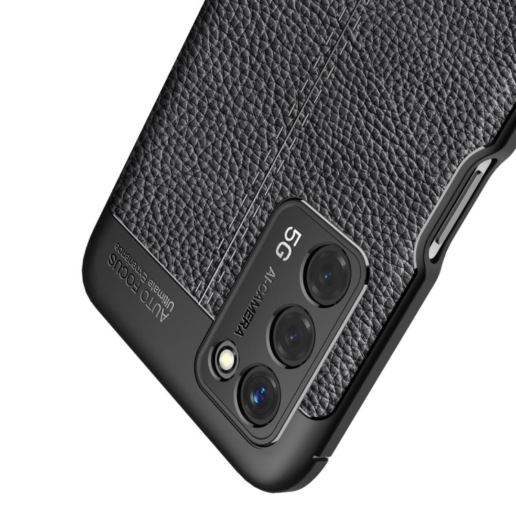 For OPPO A55 5G Litchi Texture TPU Shockproof Case