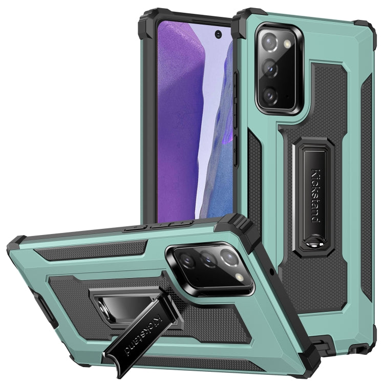 For Samsung Galaxy Note20 Ultra Knight Jazz PC+TPU Shockproof Protective Case with Foldable Holder