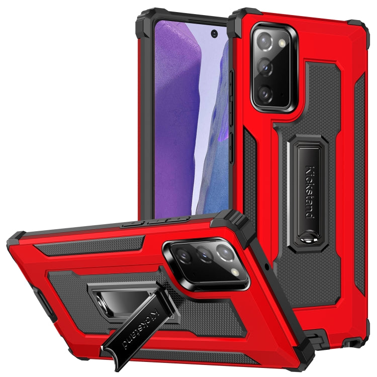 For Samsung Galaxy Note20 Ultra Knight Jazz PC+TPU Shockproof Protective Case with Foldable Holder