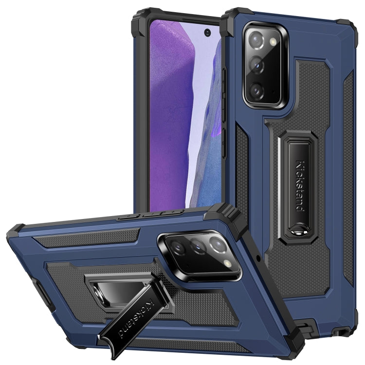 For Samsung Galaxy Note20 Ultra Knight Jazz PC+TPU Shockproof Protective Case with Foldable Holder