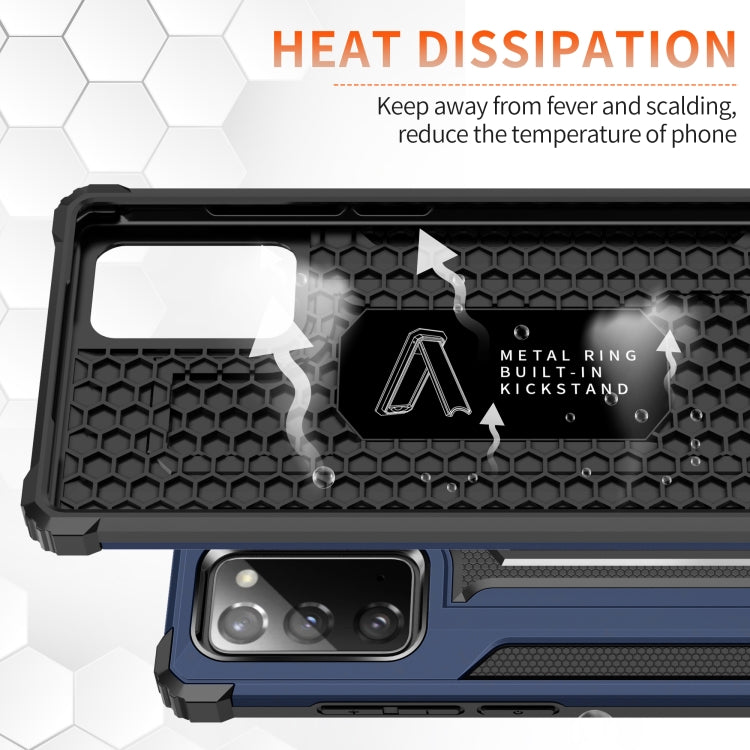 For Samsung Galaxy Note20 Ultra Knight Jazz PC+TPU Shockproof Protective Case with Foldable Holder
