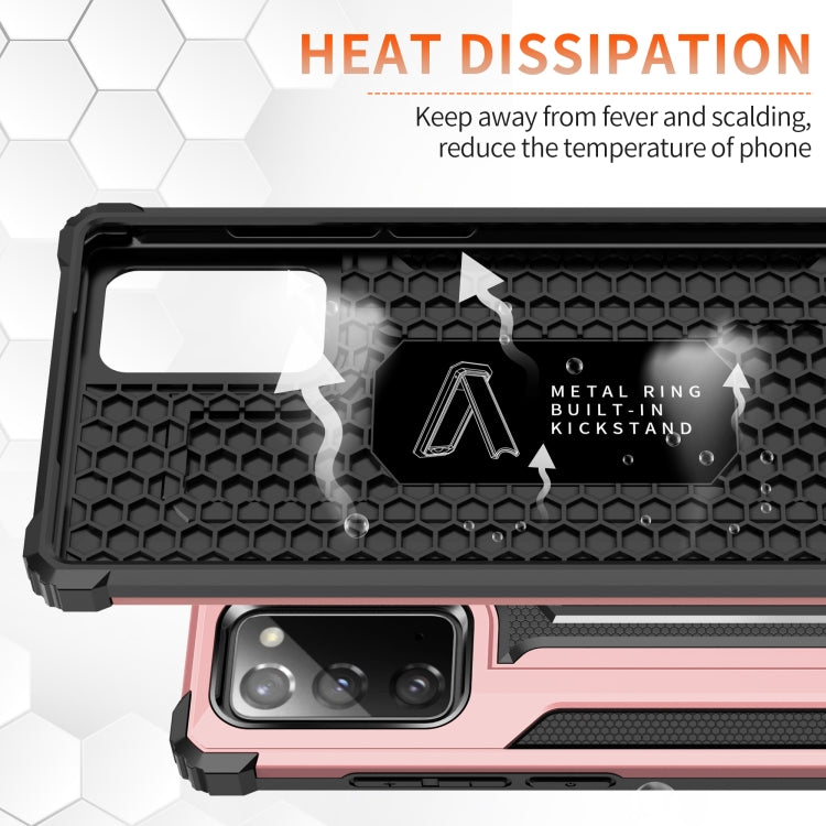 For Samsung Galaxy Note20 Ultra Knight Jazz PC+TPU Shockproof Protective Case with Foldable Holder