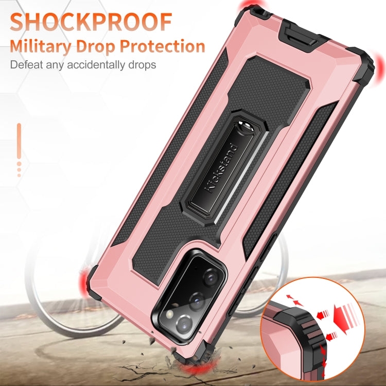 For Samsung Galaxy Note20 Ultra Knight Jazz PC+TPU Shockproof Protective Case with Foldable Holder