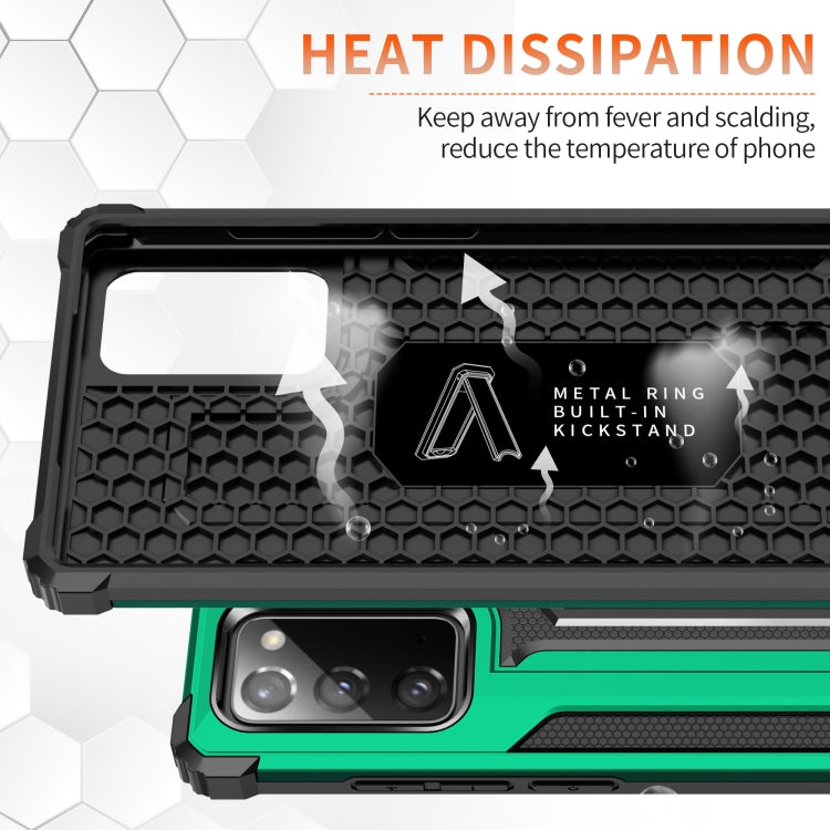 For Samsung Galaxy Note20 Ultra Knight Jazz PC+TPU Shockproof Protective Case with Foldable Holder