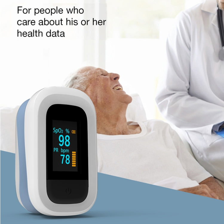 YK-82C 0.96 inch Finger Clip Oximeter Pulse Monitoring Home Pulse & Heart Rate Instrument with OLED Display