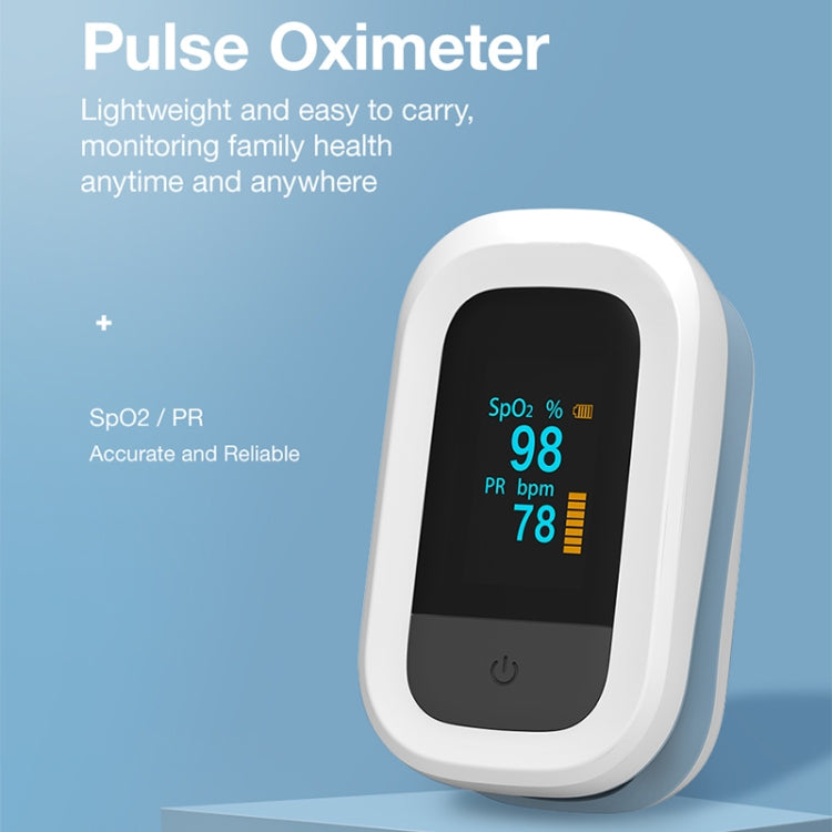 YK-82C 0.96 inch Finger Clip Oximeter Pulse Monitoring Home Pulse & Heart Rate Instrument with OLED Display