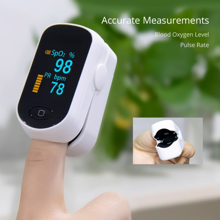 BOXYM C1 0.96 inch Finger Clip Oximeter Pulse Monitoring Home Pulse & Heart Rate Instrument with OLED Display