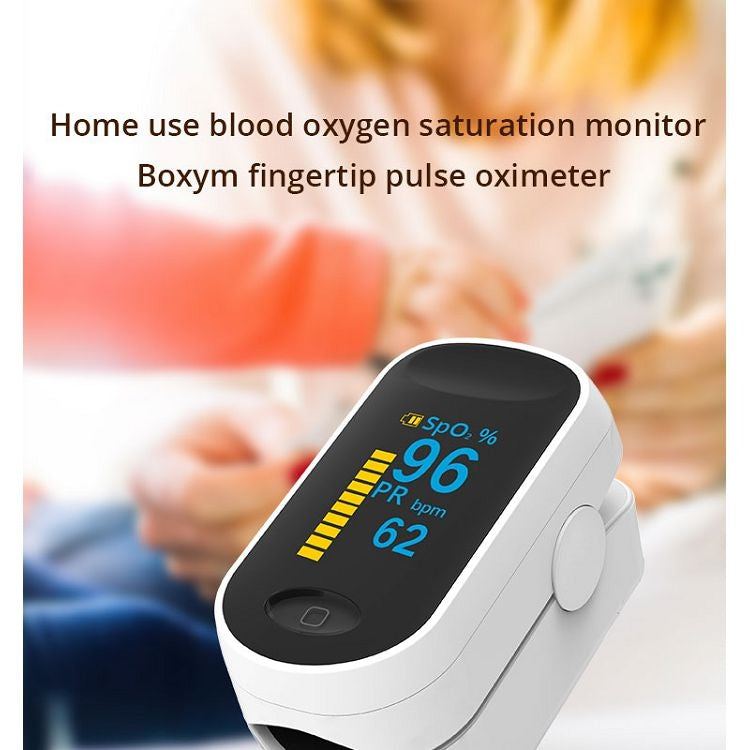 BOXYM C1 0.96 inch Finger Clip Oximeter Pulse Monitoring Home Pulse & Heart Rate Instrument with OLED Display