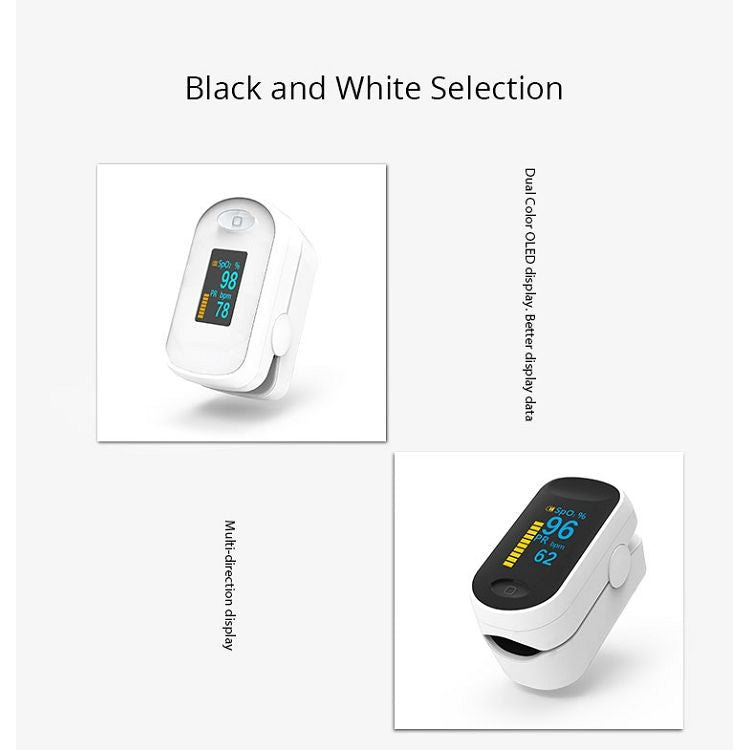 BOXYM C1 0.96 inch Finger Clip Oximeter Pulse Monitoring Home Pulse & Heart Rate Instrument with OLED Display