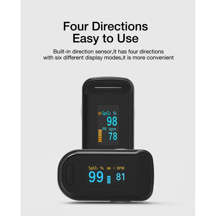 OXINETER C2 0.96 inch Finger Clip Oximeter Pulse Monitoring Home Pulse & Heart Rate Instrument with OLED Display