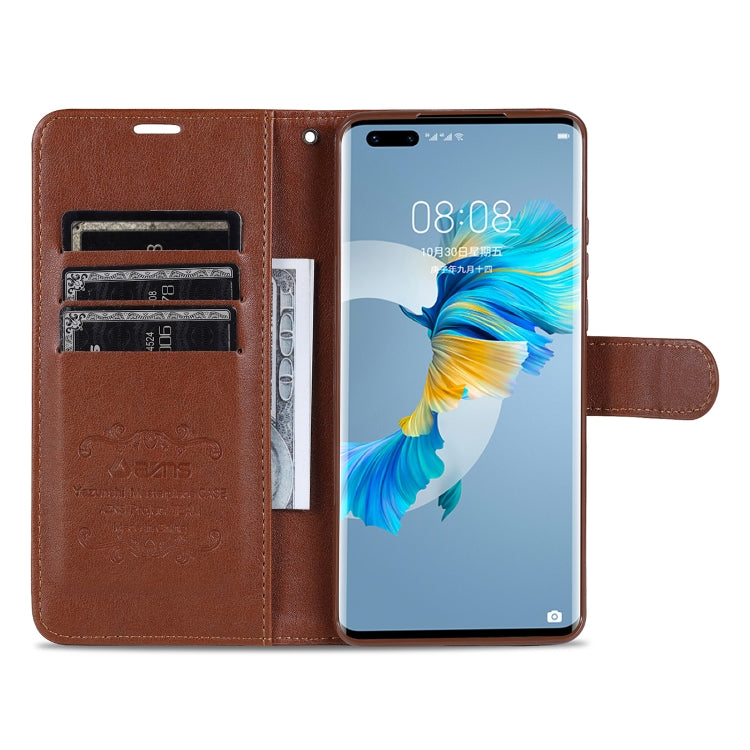 For Huawei Mate 40 AZNS Sheepskin Texture Horizontal Flip Leather Case with Holder & Card Slots & Wallet