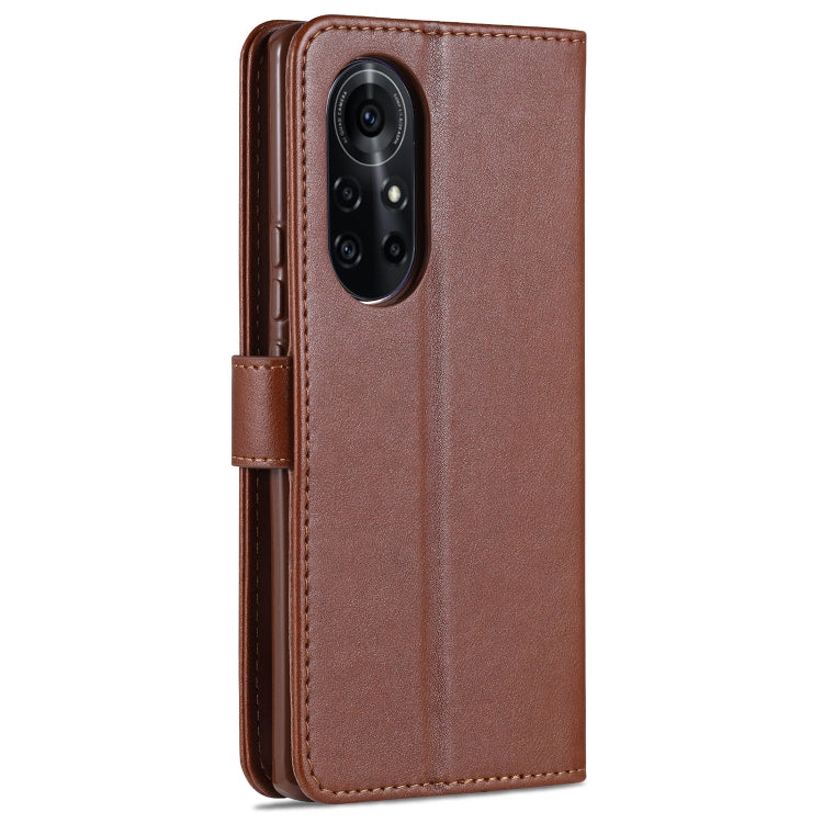 For Huawei nova 8 Pro 5G AZNS Sheepskin Texture Horizontal Flip Leather Case with Holder & Card Slots & Wallet