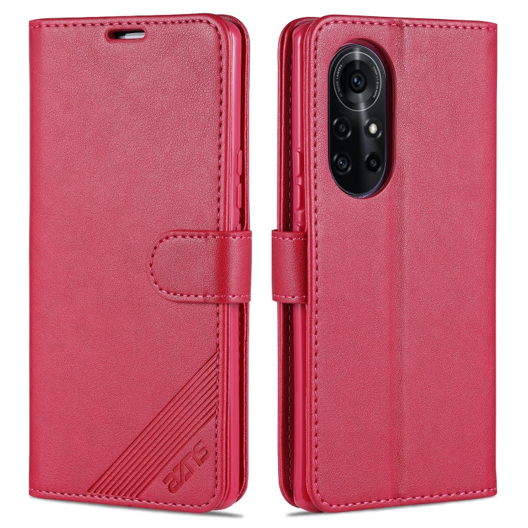 For Huawei nova 8 Pro 5G AZNS Sheepskin Texture Horizontal Flip Leather Case with Holder & Card Slots & Wallet