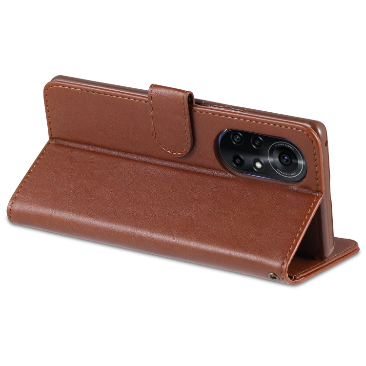 For Huawei nova 8 Pro 5G AZNS Sheepskin Texture Horizontal Flip Leather Case with Holder & Card Slots & Wallet