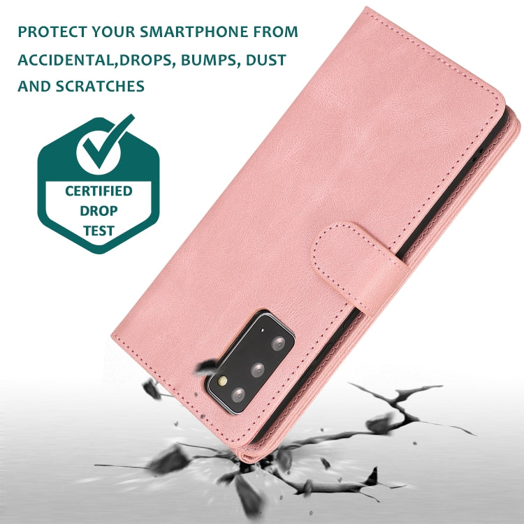 For Samsung Galaxy Note20 Skin-feel Crazy Horse Texture Zipper Wallet Bag Horizontal Flip Leather Case with Holder & Card Slots & Wallet & Lanyard