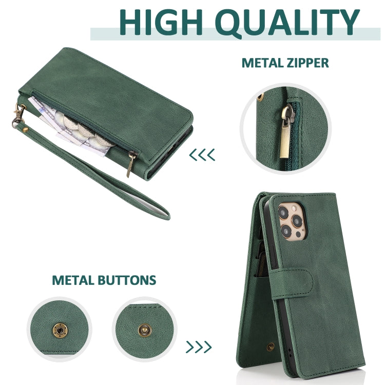 For Samsung Galaxy Note20 Skin-feel Crazy Horse Texture Zipper Wallet Bag Horizontal Flip Leather Case with Holder & Card Slots & Wallet & Lanyard