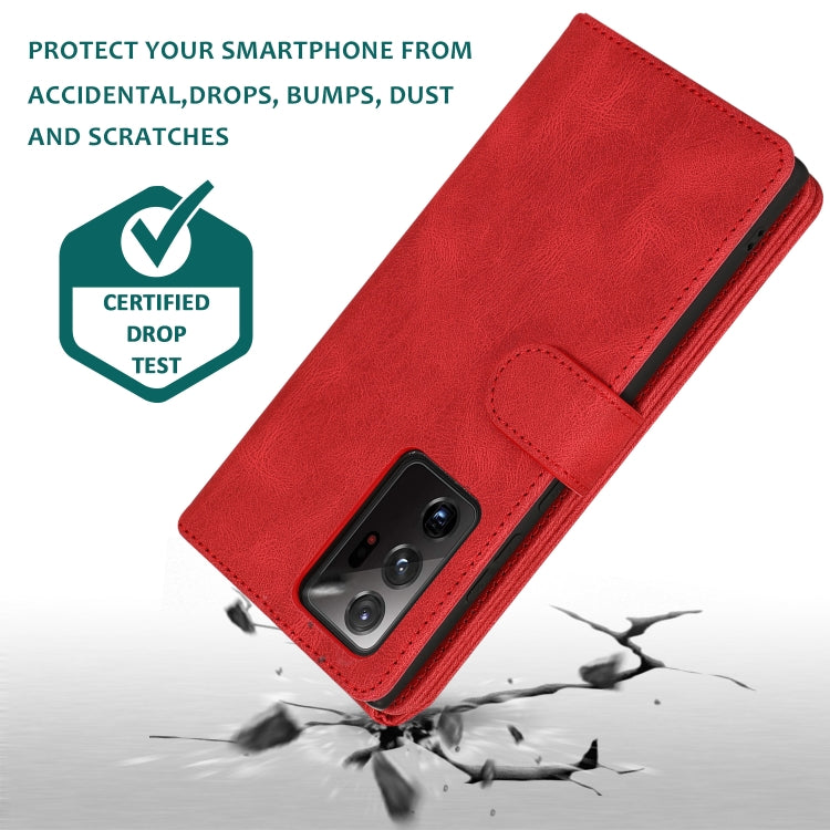 For Samsung Galaxy Note20 Ultra Skin-feel Crazy Horse Texture Zipper Wallet Bag Horizontal Flip Leather Case with Holder & Card Slots & Wallet & Lanyard