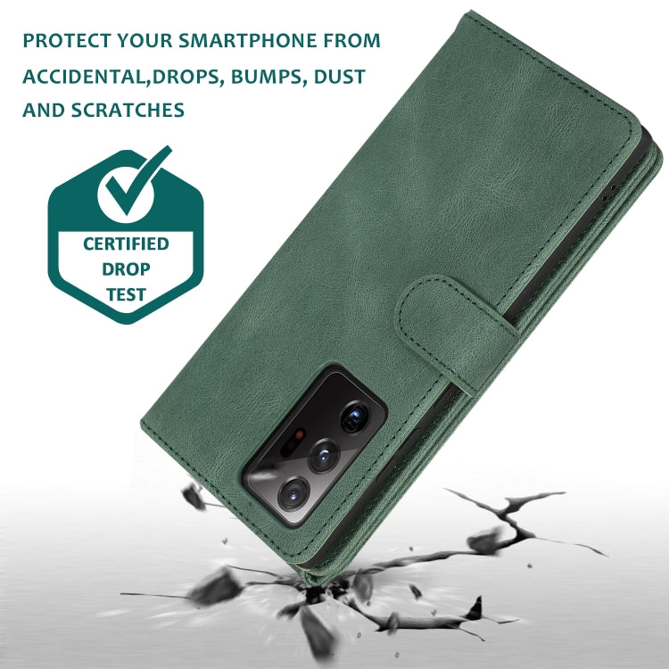 For Samsung Galaxy Note20 Ultra Skin-feel Crazy Horse Texture Zipper Wallet Bag Horizontal Flip Leather Case with Holder & Card Slots & Wallet & Lanyard