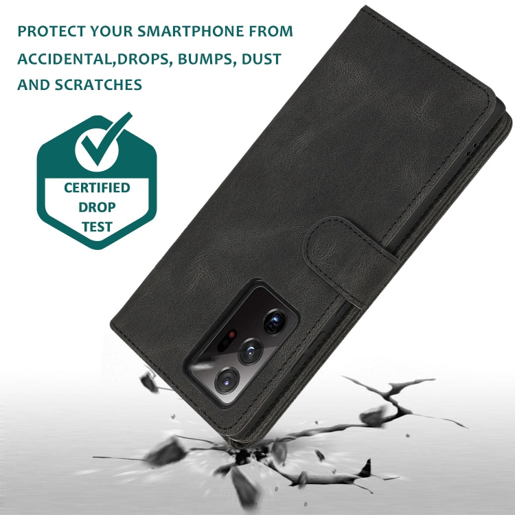 For Samsung Galaxy Note20 Ultra Skin-feel Crazy Horse Texture Zipper Wallet Bag Horizontal Flip Leather Case with Holder & Card Slots & Wallet & Lanyard