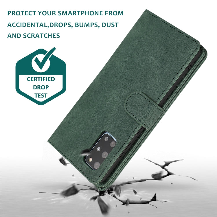 For Samsung Galaxy S20+ Skin-feel Crazy Horse Texture Zipper Wallet Bag Horizontal Flip Leather Case with Holder & Card Slots & Wallet & Lanyard