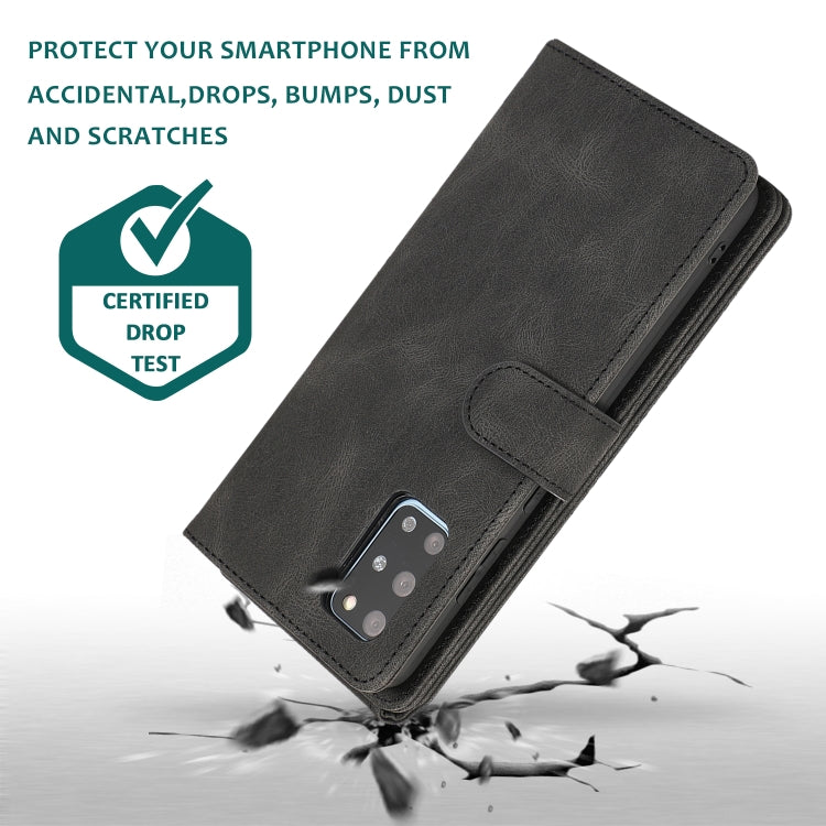 For Samsung Galaxy S20+ Skin-feel Crazy Horse Texture Zipper Wallet Bag Horizontal Flip Leather Case with Holder & Card Slots & Wallet & Lanyard