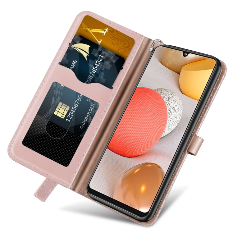 For Samsung Galaxy A12 Life of Tree Embossing Pattern Horizontal Flip Leather Case with Holder & Card Slot & Wallet & Photo Frame & Lanyard