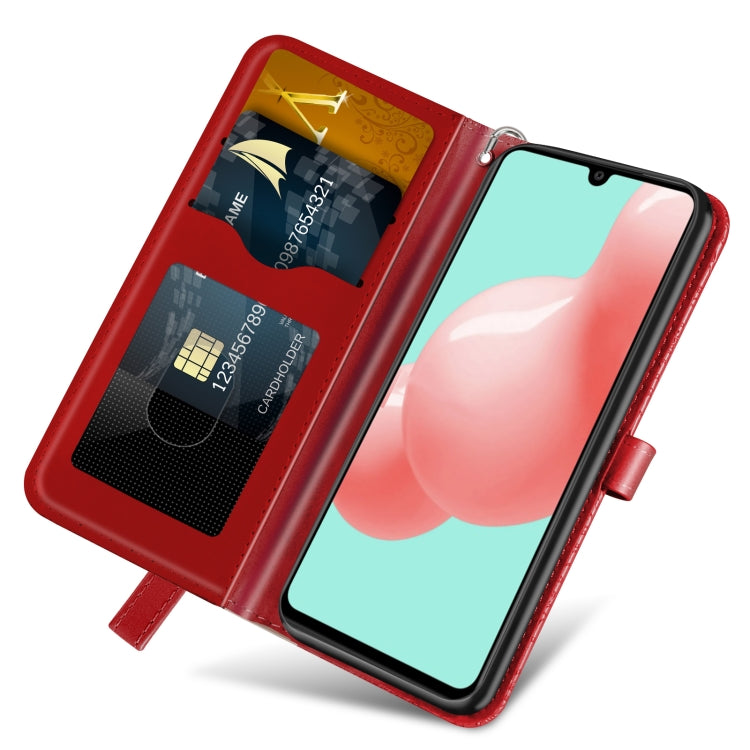 For Samsung Galaxy A41 Life of Tree Embossing Pattern Horizontal Flip Leather Case with Holder & Card Slot & Wallet & Photo Frame & Lanyard