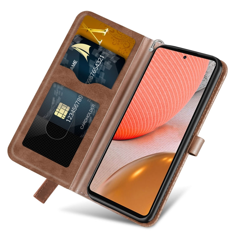 For Samsung Galaxy A72 5G / 4G Life of Tree Embossing Pattern Horizontal Flip Leather Case with Holder & Card Slot & Wallet & Photo Frame & Lanyard