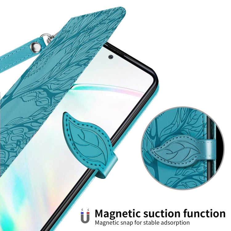For Samsung Galaxy A81 Life of Tree Embossing Pattern Horizontal Flip Leather Case with Holder & Card Slot & Wallet & Photo Frame & Lanyard