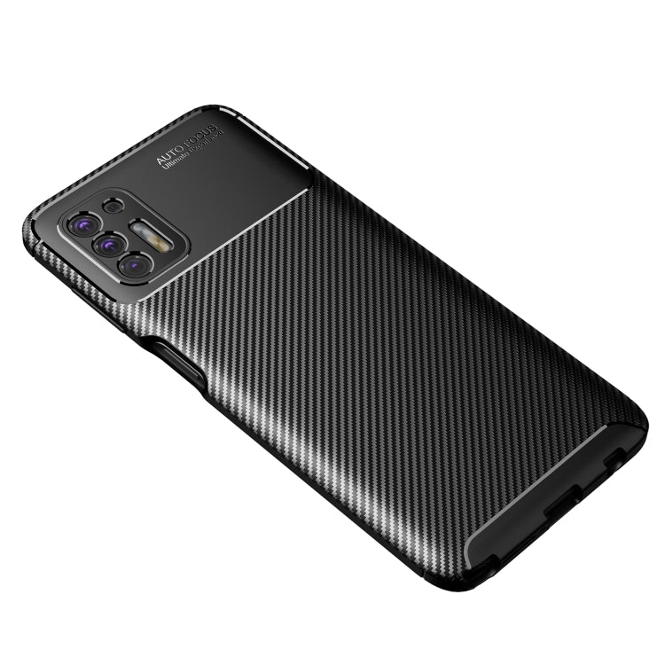For Motorola Moto G Stylus (2021) Carbon Fiber Texture Shockproof TPU Case
