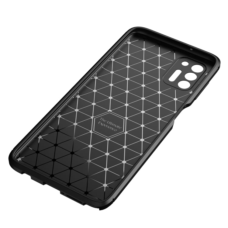 For Motorola Moto G Stylus (2021) Carbon Fiber Texture Shockproof TPU Case