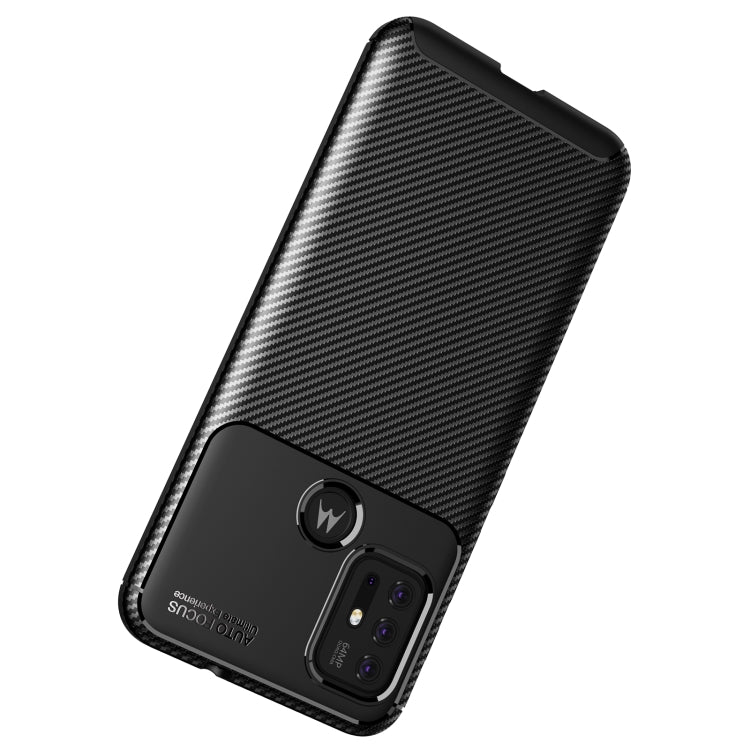For Motorola Moto G30 / G10 / G10 Power / G20 Carbon Fiber Texture Shockproof TPU Case