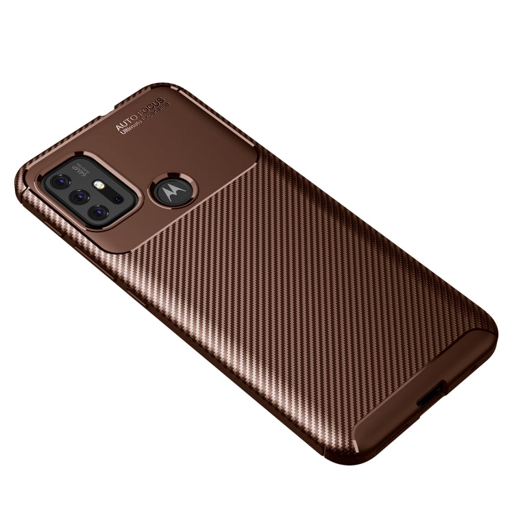 For Motorola Moto G30 / G10 / G10 Power / G20 Carbon Fiber Texture Shockproof TPU Case