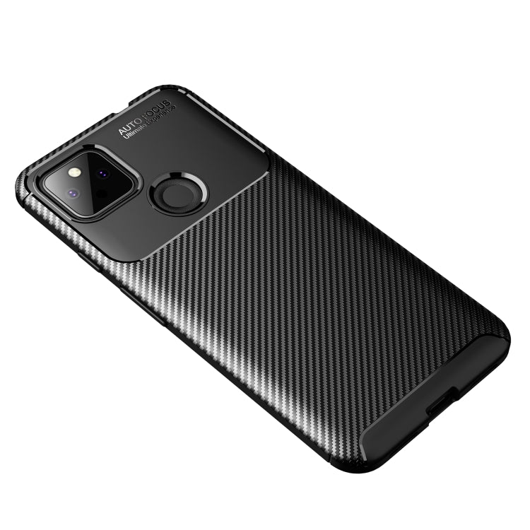 For Google Pixel 5a Carbon Fiber Texture Shockproof TPU Case