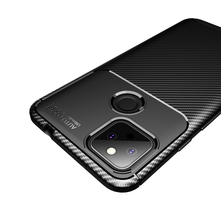 For Google Pixel 5a Carbon Fiber Texture Shockproof TPU Case