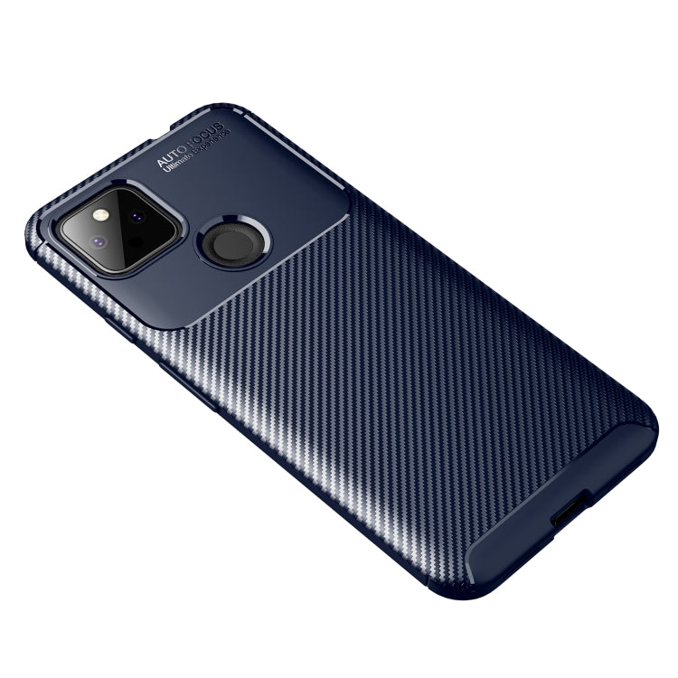 For Google Pixel 5a Carbon Fiber Texture Shockproof TPU Case