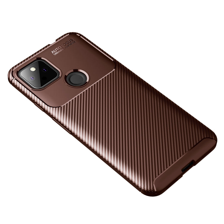 For Google Pixel 5a Carbon Fiber Texture Shockproof TPU Case