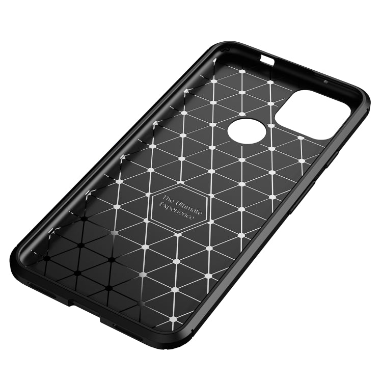 For Google Pixel 5a Carbon Fiber Texture Shockproof TPU Case