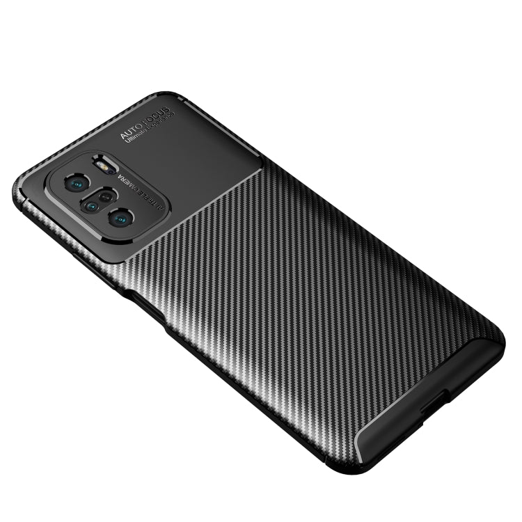 For Xiaomi Redmi K40 / K40 Pro Carbon Fiber Texture Shockproof TPU Case