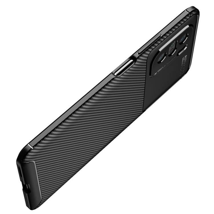 For Xiaomi Redmi K40 / K40 Pro Carbon Fiber Texture Shockproof TPU Case