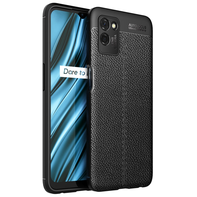 For OPPO Realme V11 Litchi Texture TPU Shockproof Case