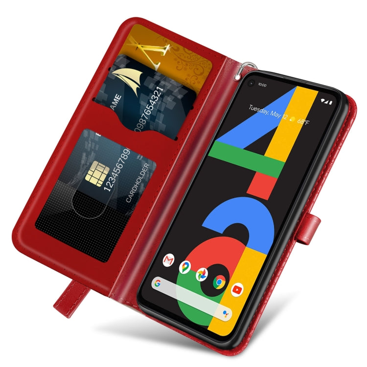 For Google Pixel 4a Life of Tree Embossing Pattern Horizontal Flip Leather Case with Holder & Card Slot & Wallet & Photo Frame & Lanyard